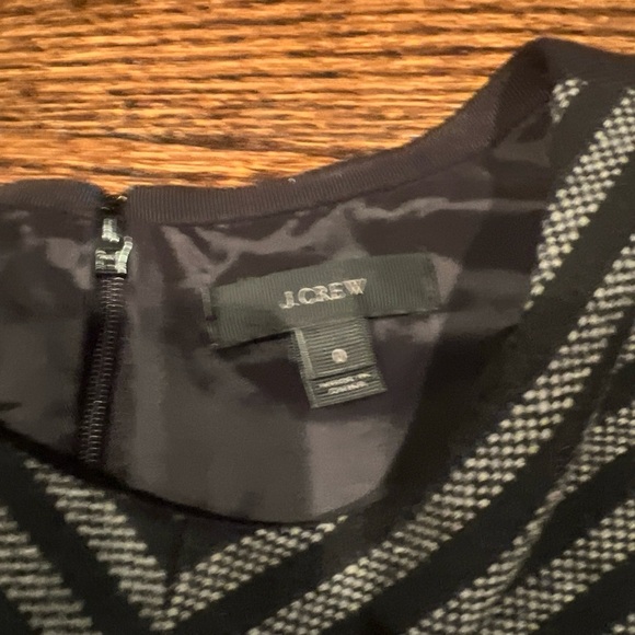 J. Crew Womens Size 0 Tweed Chevron Wool Blend Dress - Picture 3 of 4